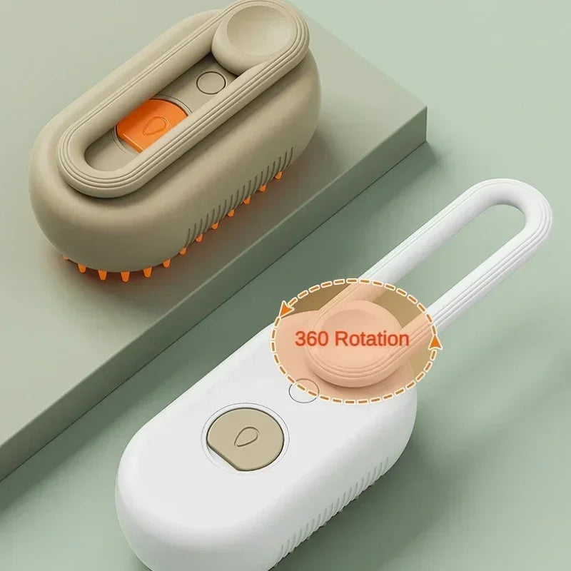 Brosse Vapeur 3-en-1 Pour Chien & Chat – Toilettage, Massage et Élimination des Poils