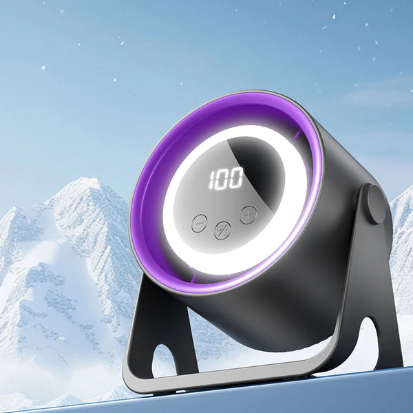 Ventilateur de bureau sans pales Adanis'Air, silencieux avec veilleuse LED et recharge USB