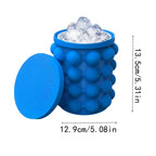 Bac à glaçons en silicone 2-en-1 Adanis'Air, seau à glace et moule grand format