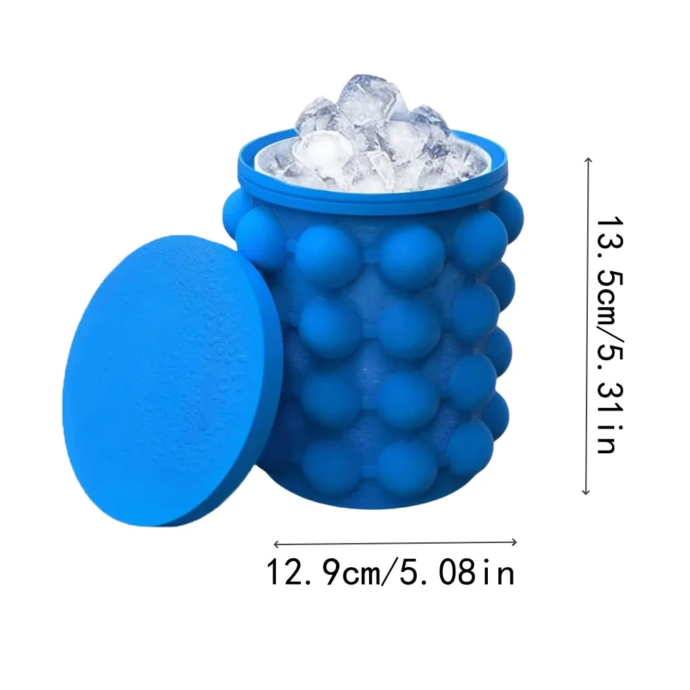 Bac à glaçons en silicone 2-en-1 Adanis'Air, seau à glace et moule grand format