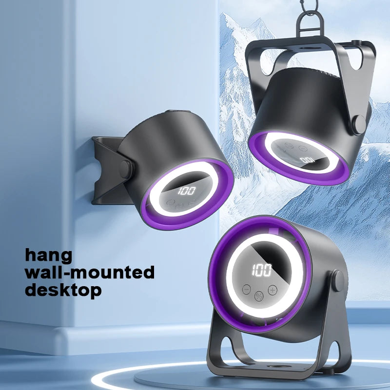 Ventilateur de bureau sans pales Adanis'Air, silencieux avec veilleuse LED et recharge USB