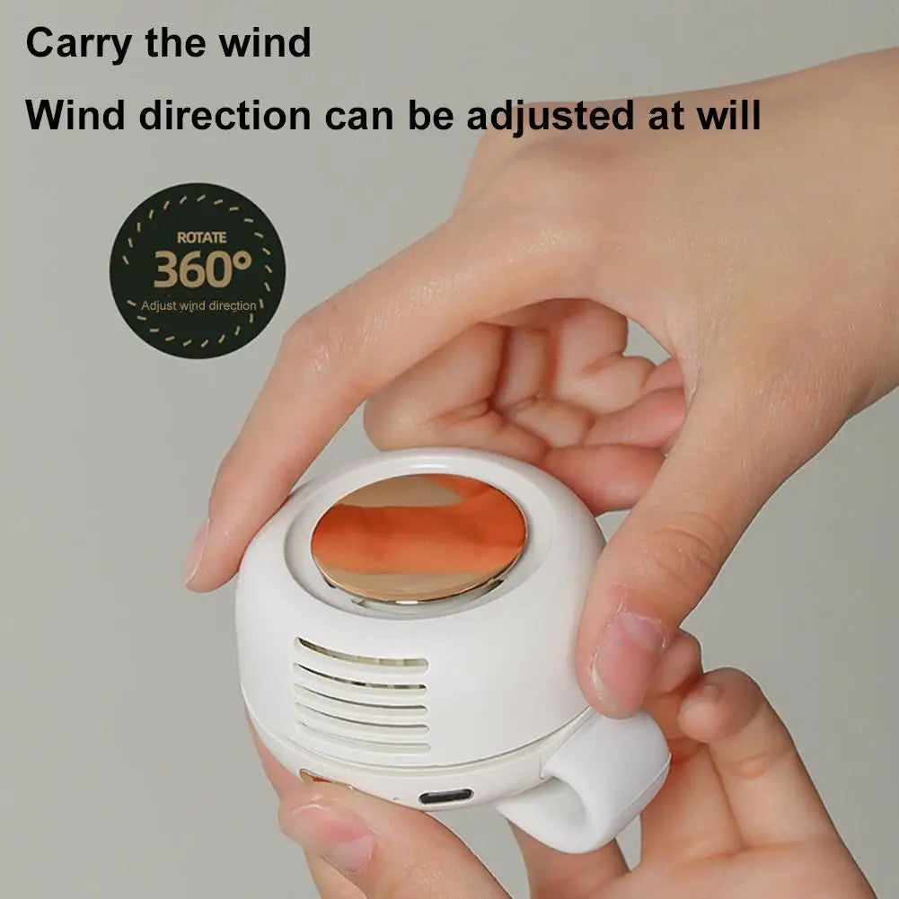 Ventilateur portable sans pales Adanis'Air, brise 360° silencieuse et rechargeable USB