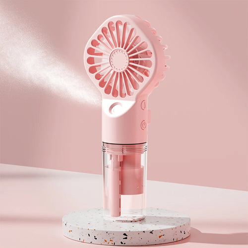 Ventilateur brumisateur portable Adanis'Air 2-en-1, spray d'eau et ventilation, rechargeable USB