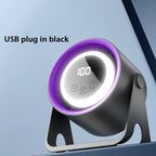 Ventilateur de bureau sans pales Adanis'Air, silencieux avec veilleuse LED et recharge USB